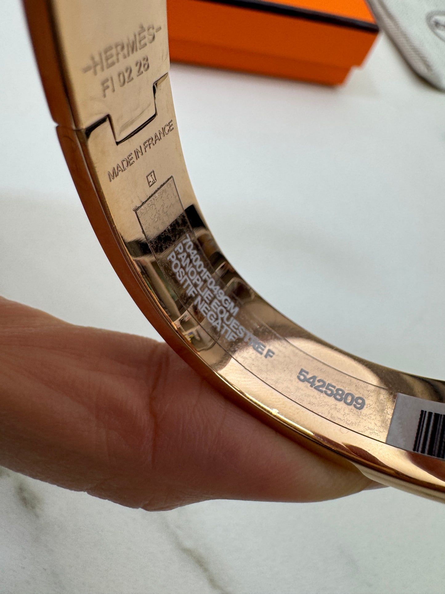 HERMES Clic H Bracelet 奶茶灰玫瑰金扣 Marron Glace Rose Gold