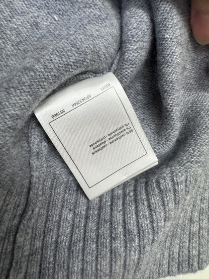 CHANEL 24B 羊絨開衫 灰色 100% cashmere