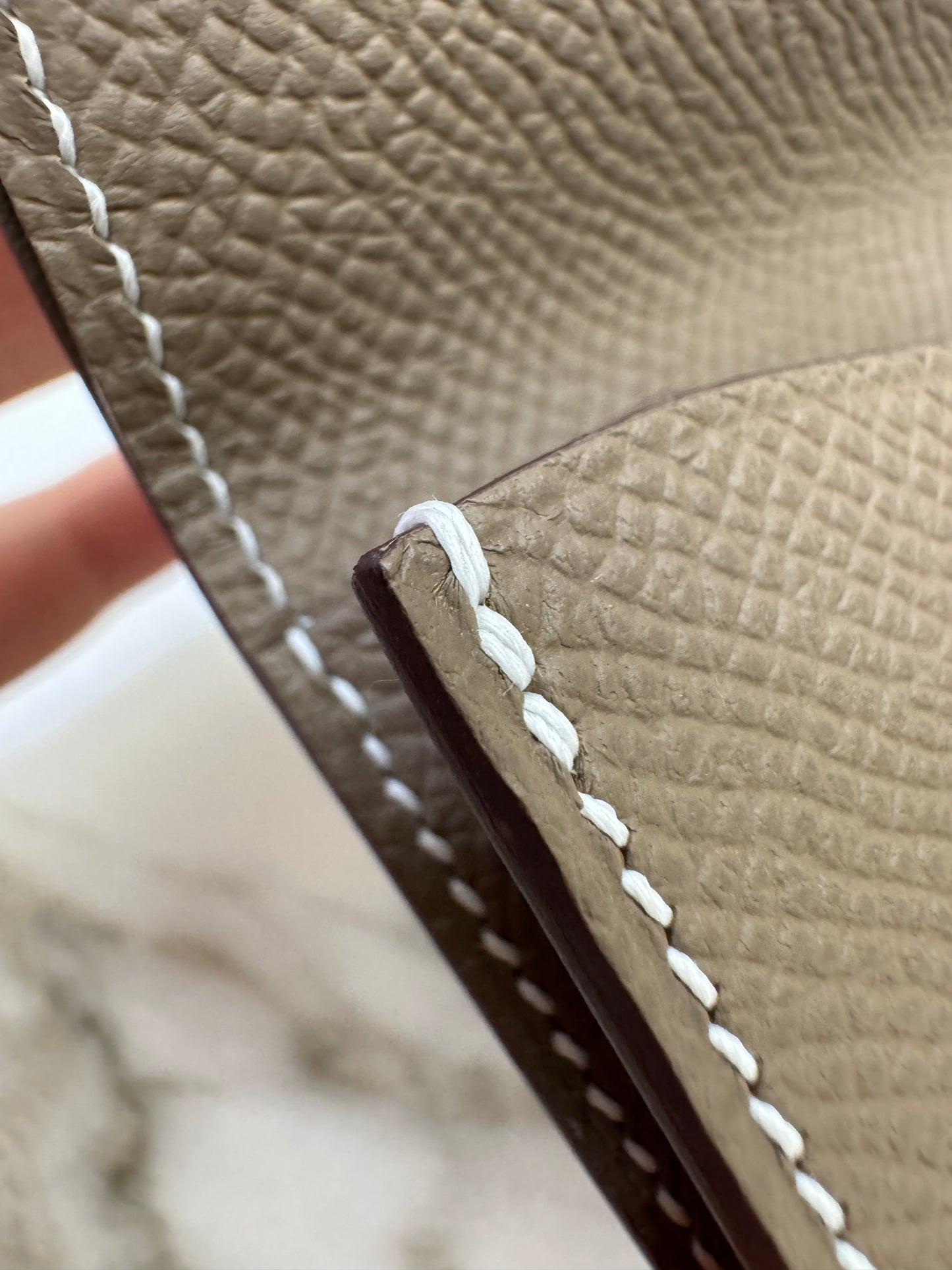 HERMES Bearn Mini Wallet 散紙位 大象灰銀扣 Epsom PHW