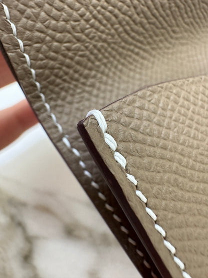HERMES Bearn Mini Wallet 散紙位 大象灰銀扣 Epsom PHW