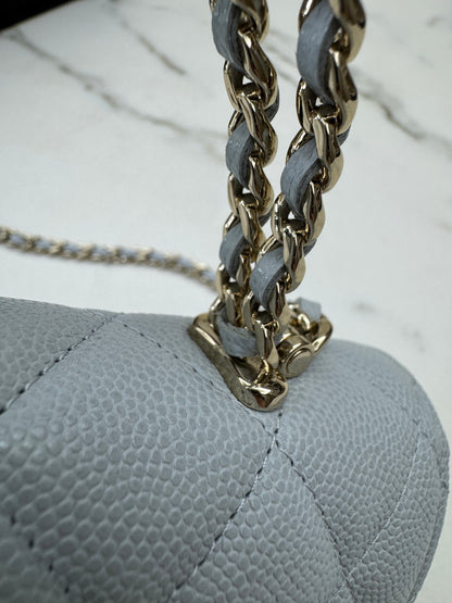 CHANEL 25S Kelly 手機包 Baby Blue