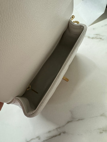 CHANEL 24P 愛心金球 白色 20cm 中號