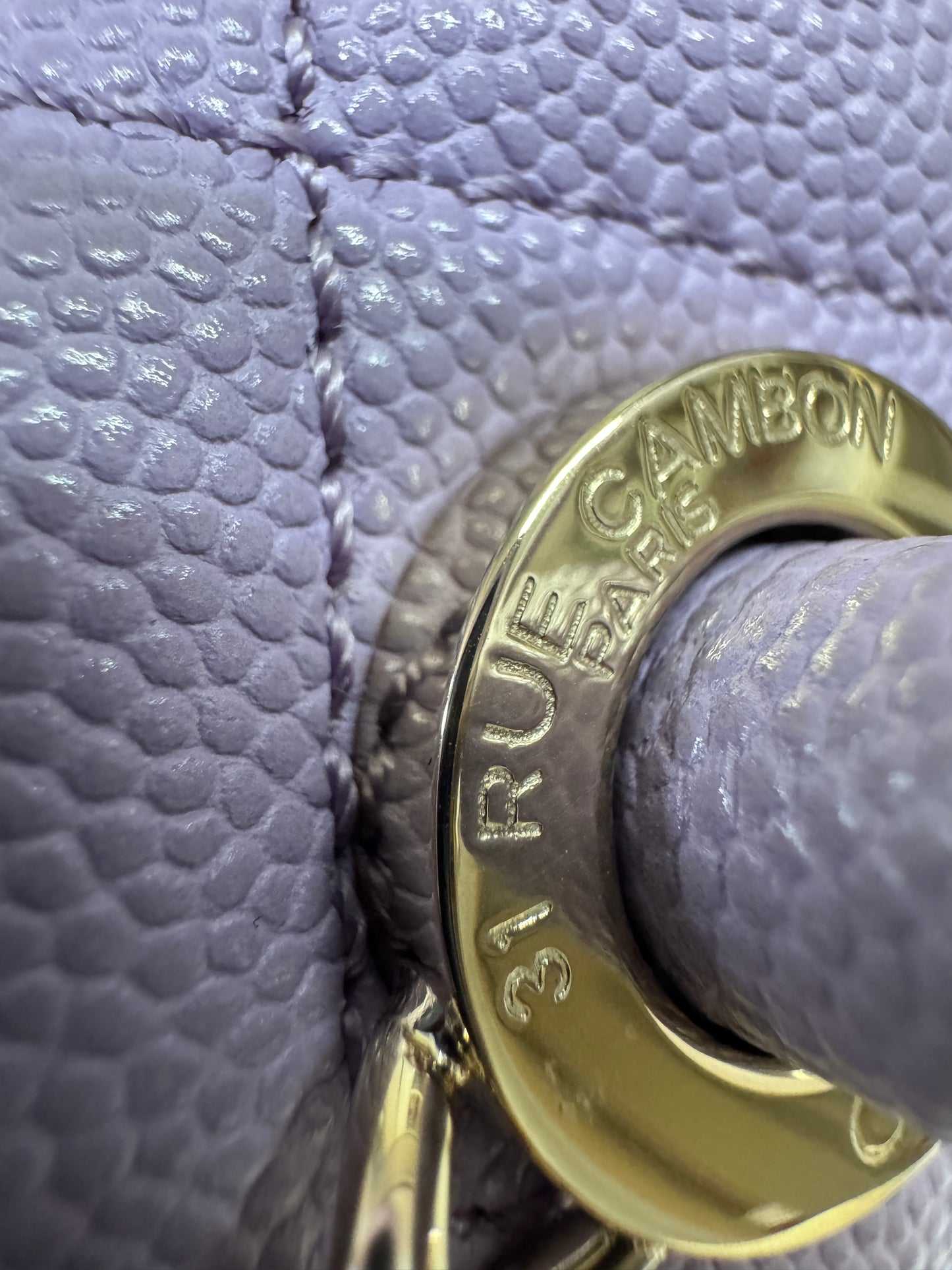 CHANEL Coco Handle 24P紫色 Small