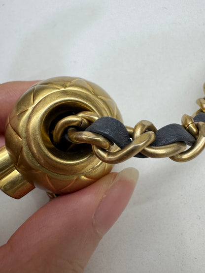 CHANEL 金球 Mini CF20 石墨灰 深灰羊皮