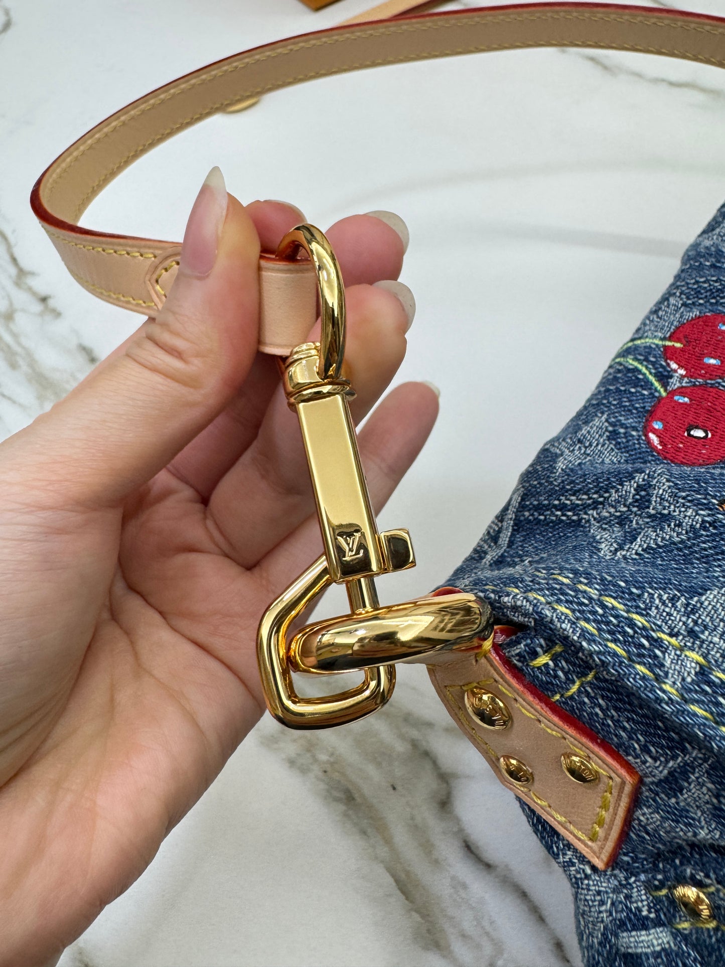 LV X TM Sunset Cherry Denim