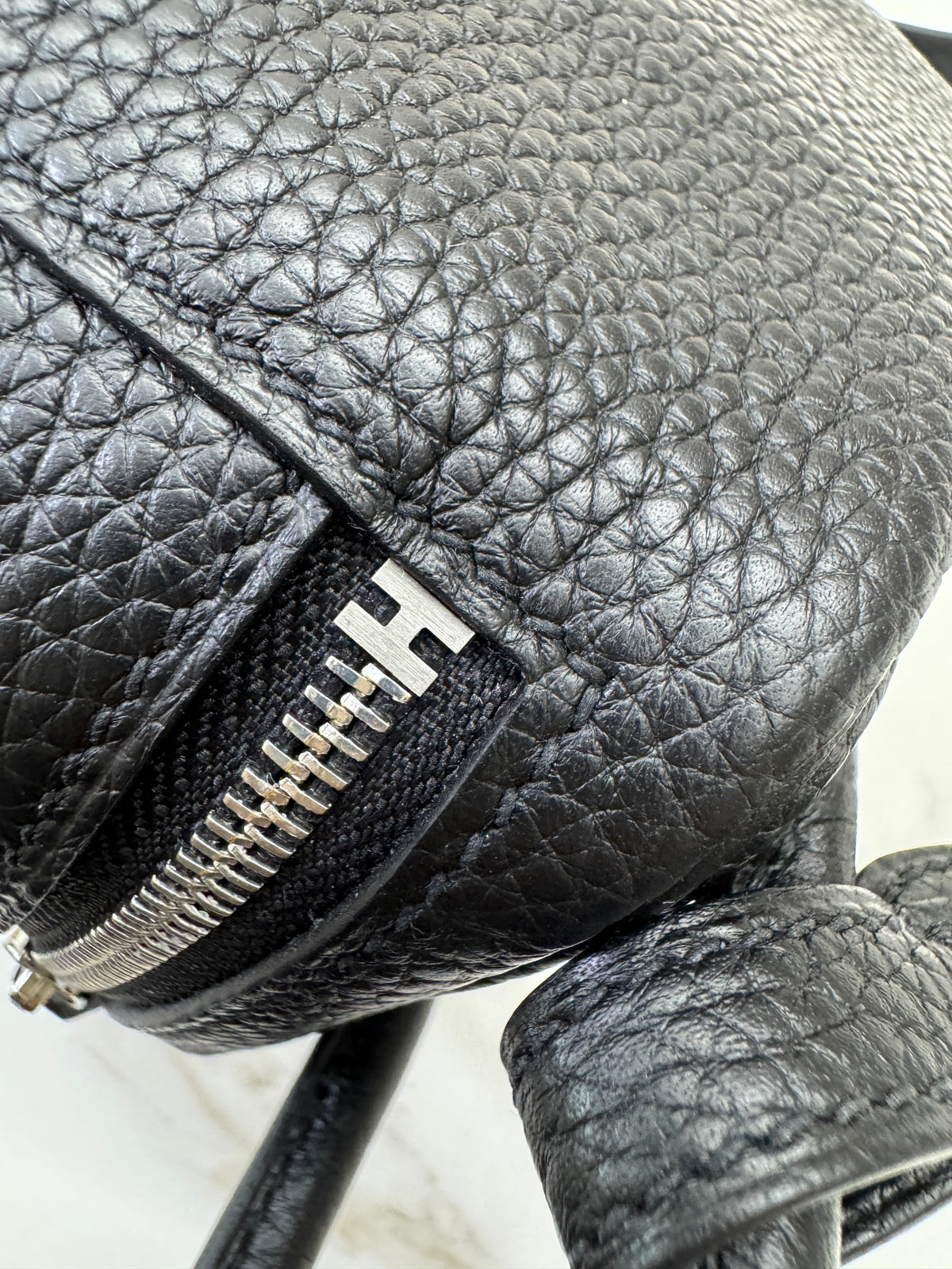 HERMES Mini Lindy 一代 黑銀 Noir PHW