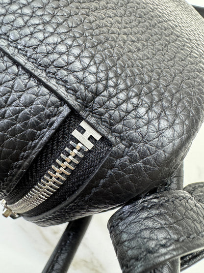 HERMES Mini Lindy 一代 黑銀 Noir PHW