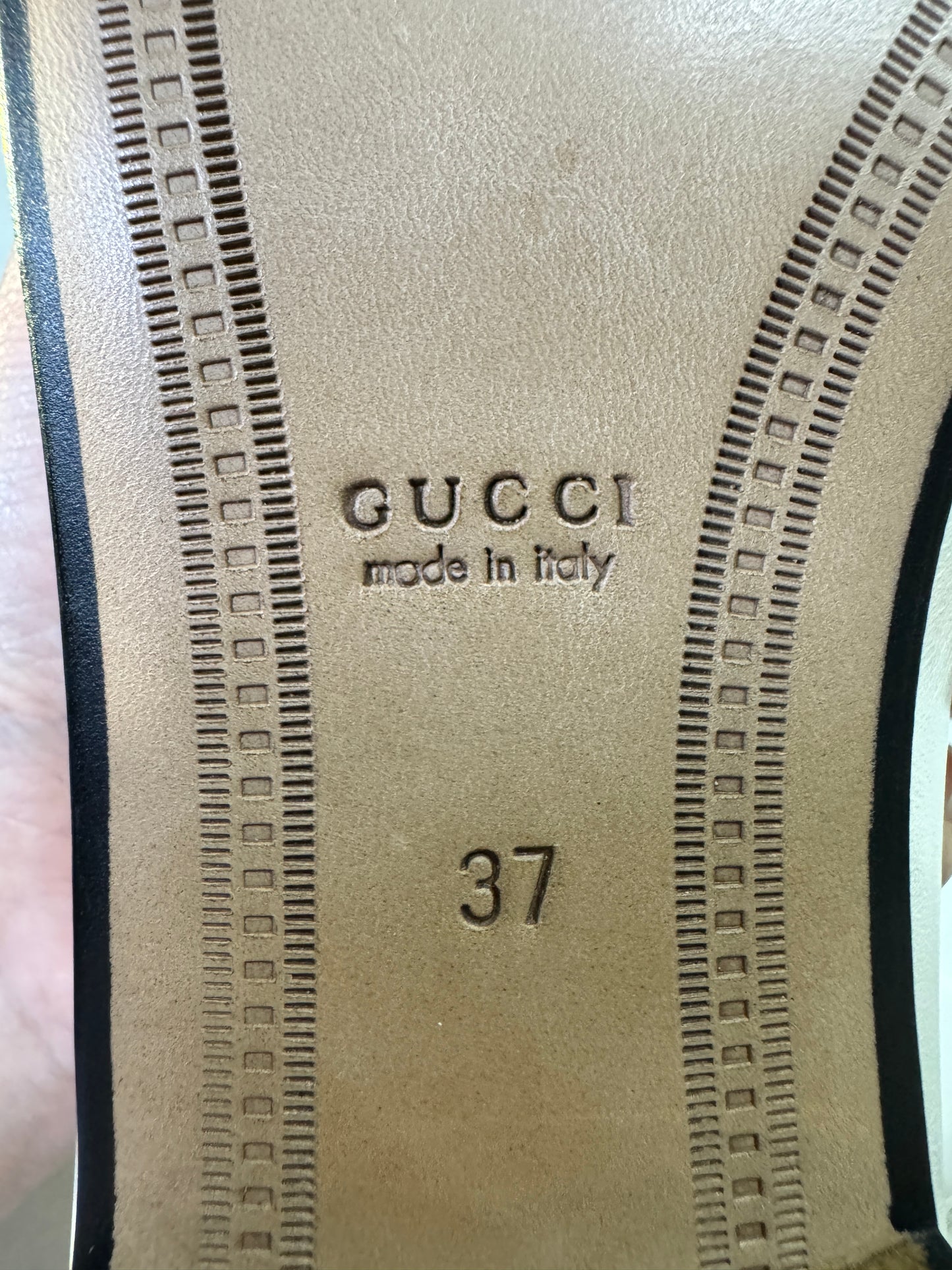 GUCCI Loafers 踩跟樂福鞋 奶白色