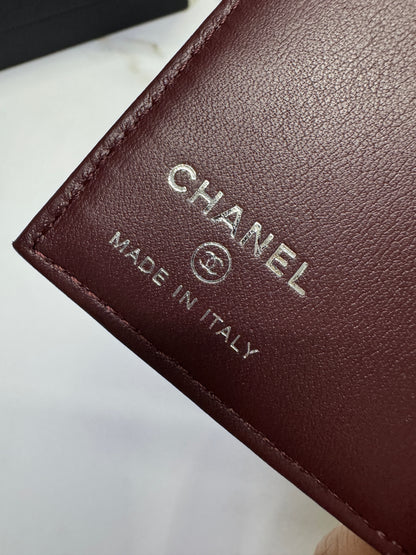 CHANEL Passport Holder 黑銀牛 Caviar