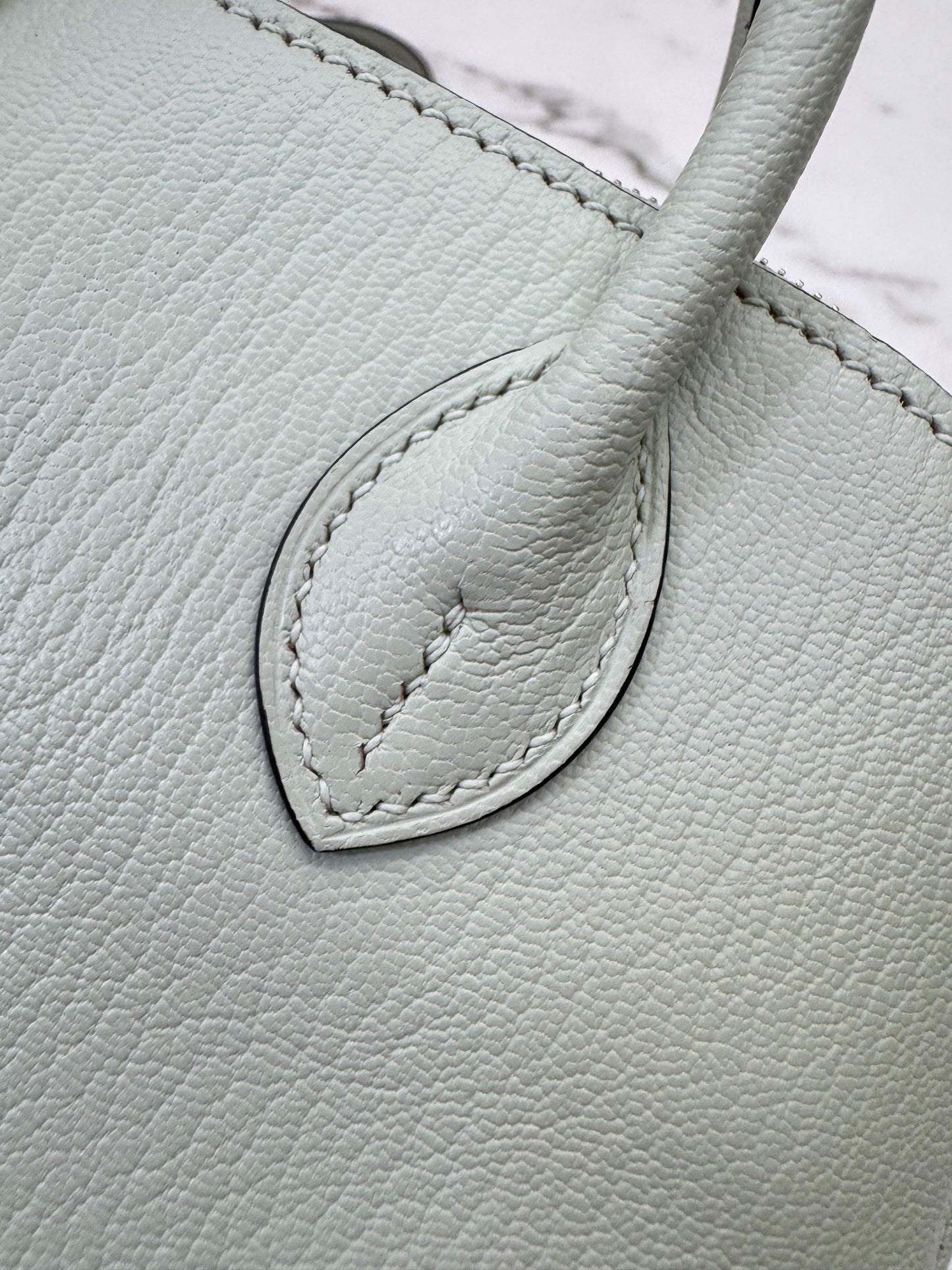 HERMES Mini Bolide 氣泡綠 山羊皮 銀扣 Mysore Vert Fizz PHW