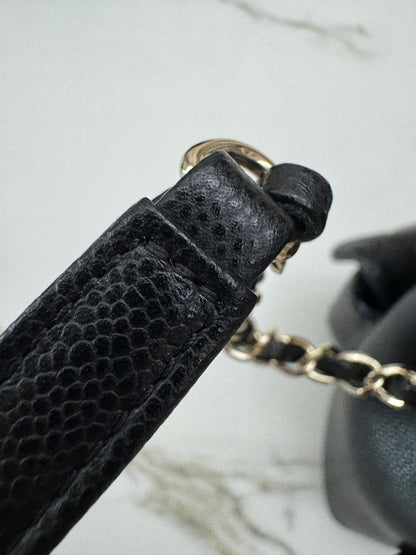 CHANEL 青蛙Duma 荔枝牛皮 Large