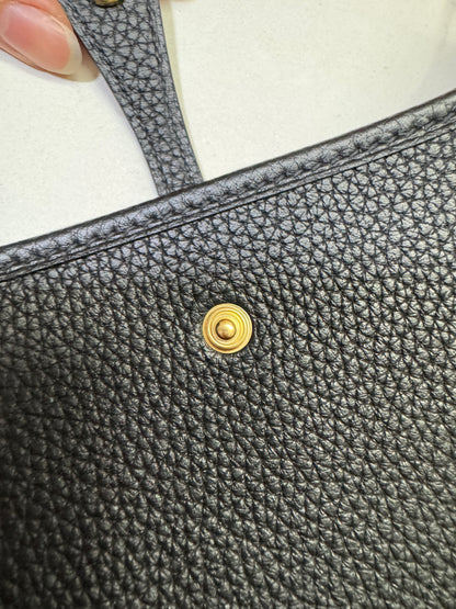 HERMES Mini Evelyn Noir GHW