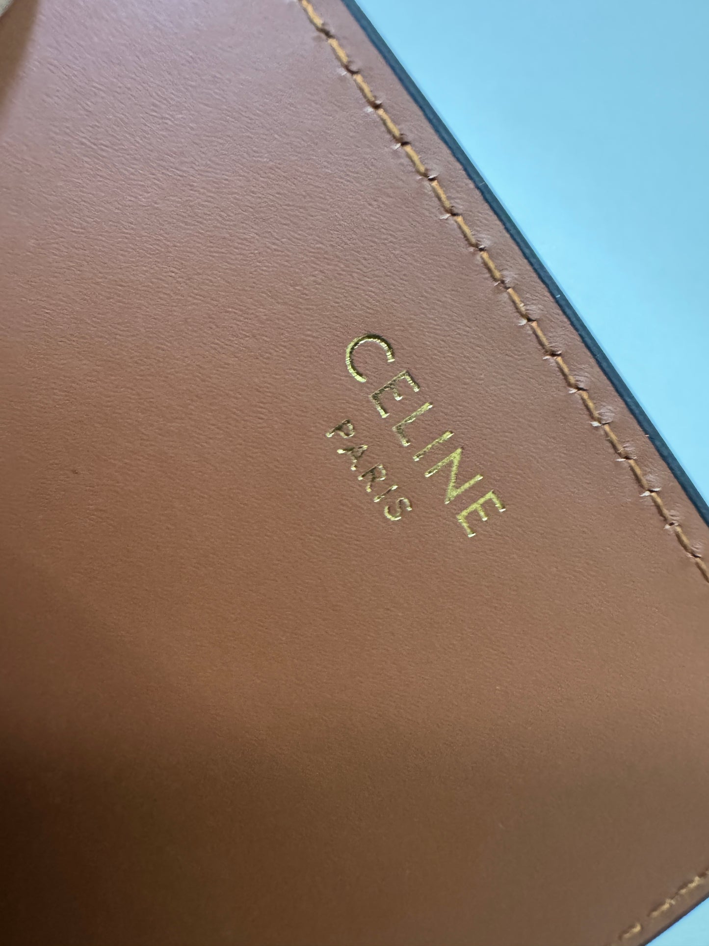 CELINE Canvas 老花雙層卡包