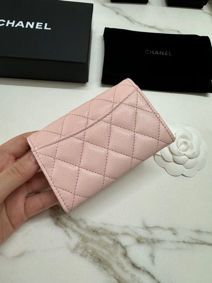 CHANEL CF卡包 淡粉色 HAAS牛皮