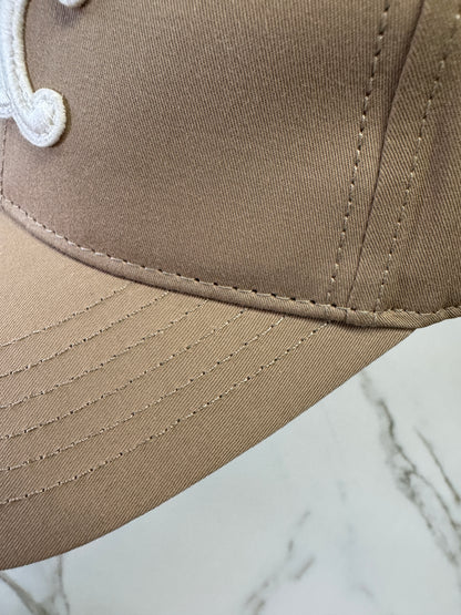 CELINE 凱旋門鴨舌帽 卡其色