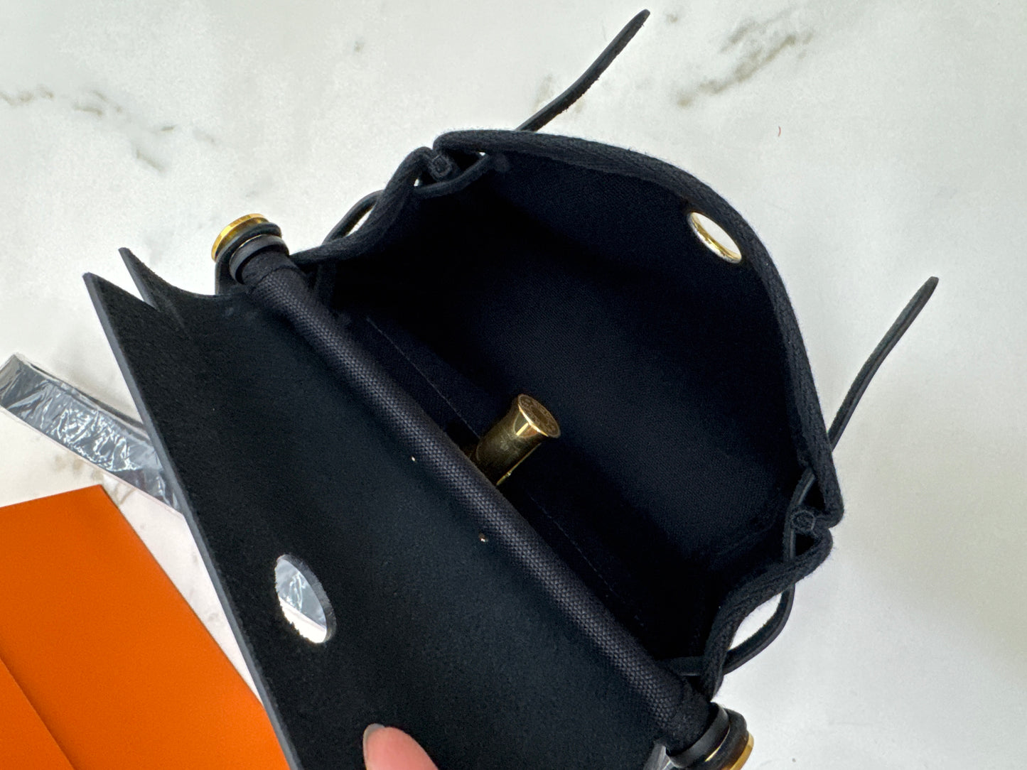 HERMES Mini Herbag 黑金