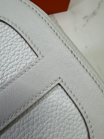 HERMES In The Loop 豬鼻菜籃子 M4奶灰色銀扣 Gris Pale PHW