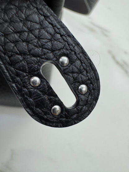 HERMES Mini Lindy 一代 黑銀 Noir PHW