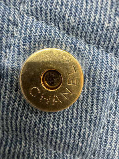 CHANEL 25 Bag 淺藍牛仔Small
