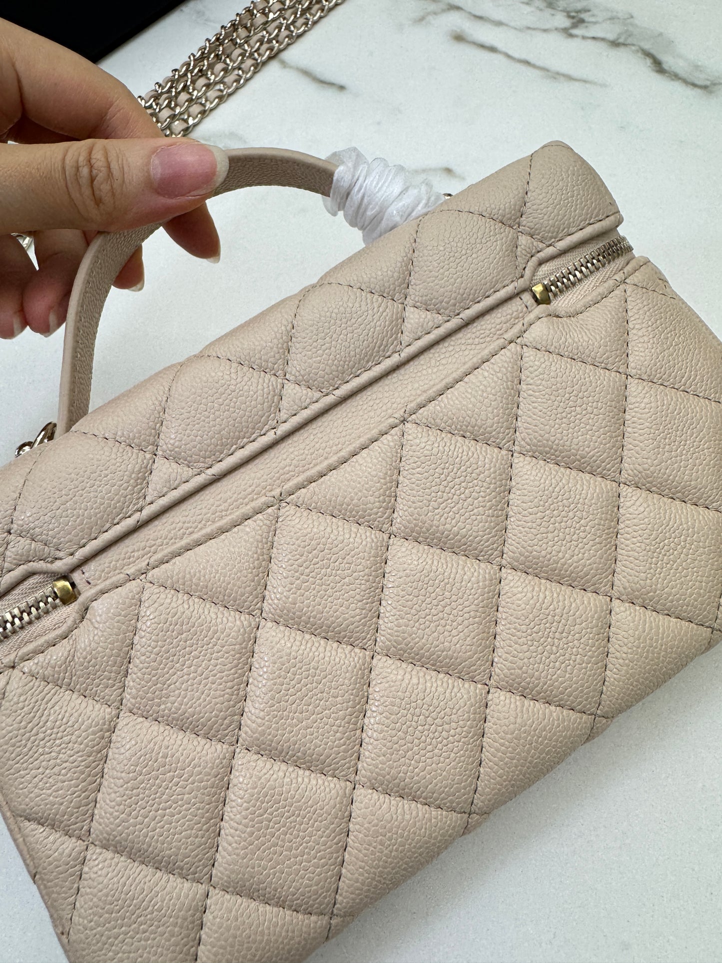 CHANEL LP盒子包 淺杏色