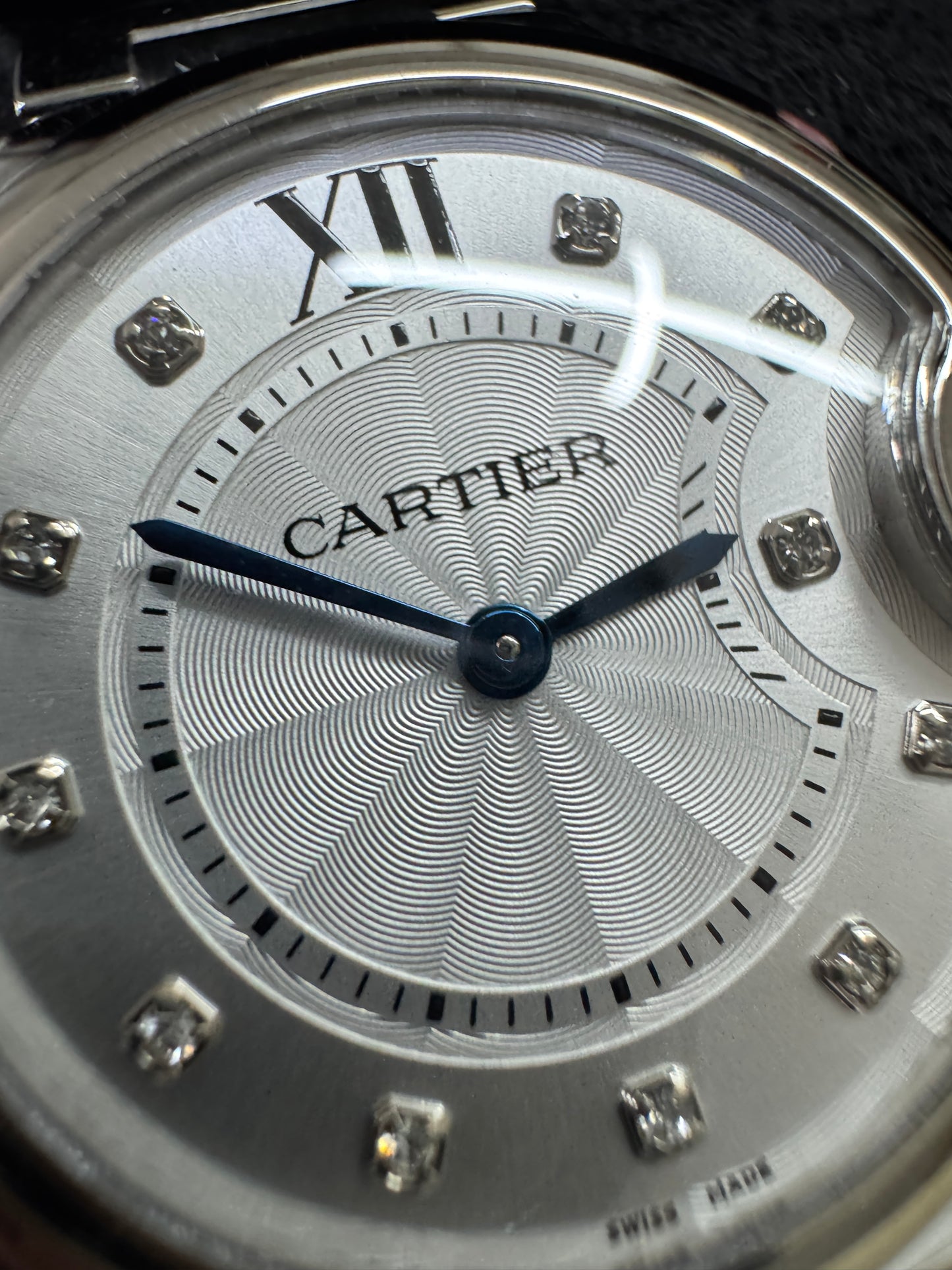 CARTIER Blue Balloon 33mm 鑽石盤【天然真鑽】