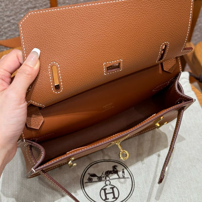 HERMES Mini Jypsiere 金棕金扣 Gold