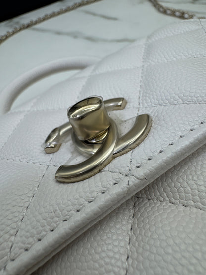 CHANEL Coco Handle Nano 白色