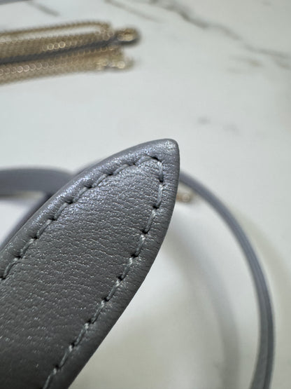 DIOR Lady Dior Mini 珠光灰