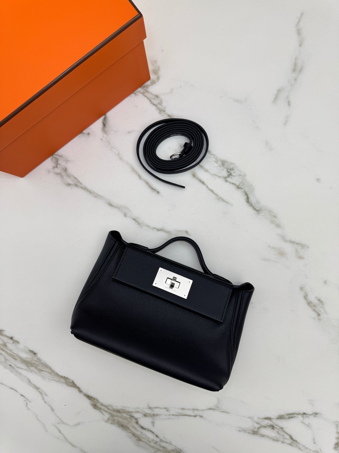 HERMES Mini 2424 黑銀