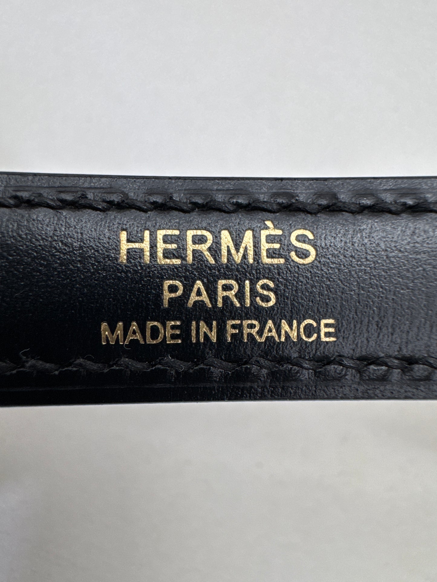 HERMES Kelly 25 黑色外縫金扣 Box Leather Sellier Noir GHW