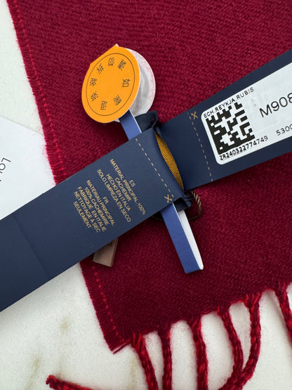 LV Reykjavik Scarf 100% Cashmere Rubis