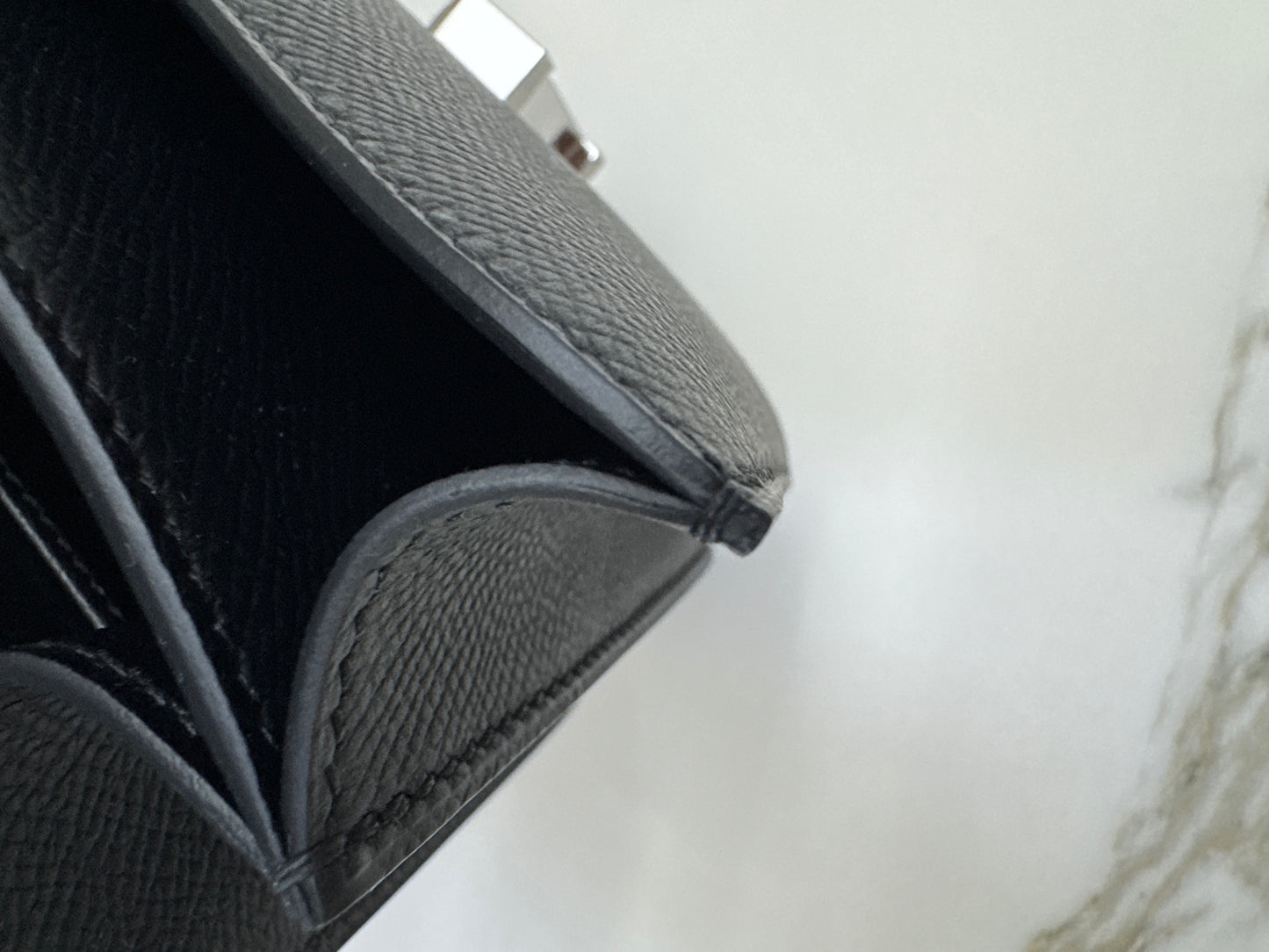 HERMES Mini Constance 黑銀 Noir Epsom PHW