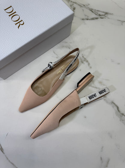 DIOR J'adior Slingback 裸色 科技布面 2.5cm