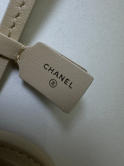 CHANEL 26S 雙C包掛 杏色