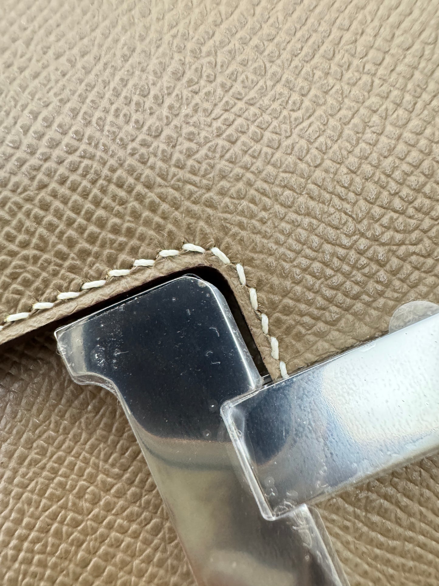 HERMES Constance Elan 大象灰銀扣 Epsom Etoupe PHW