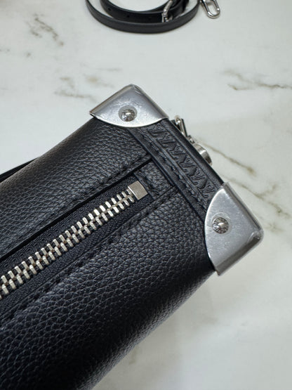 LV Side Trunk MM 黑色皮款