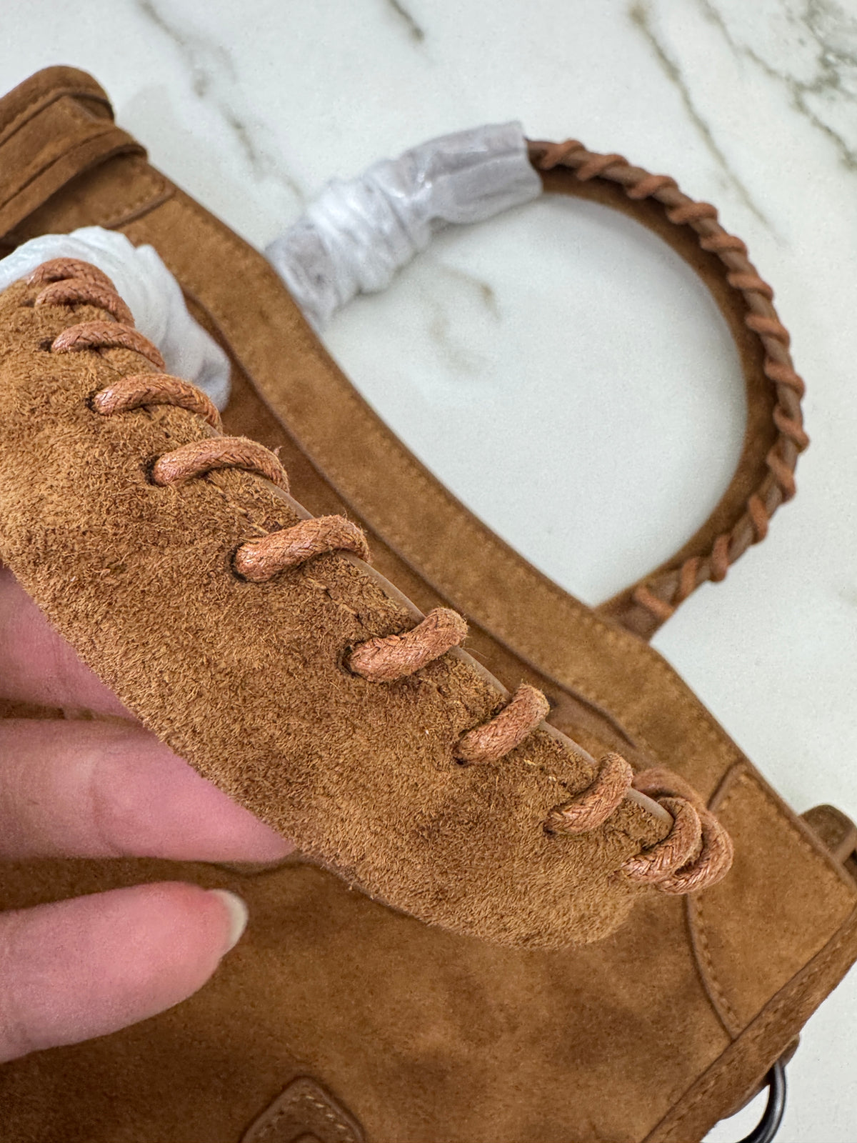 BALENCIAGA Le City Small 焦糖麂皮