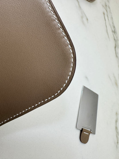 HERMES Constance Elan 大象灰銀扣 Epsom Etoupe PHW
