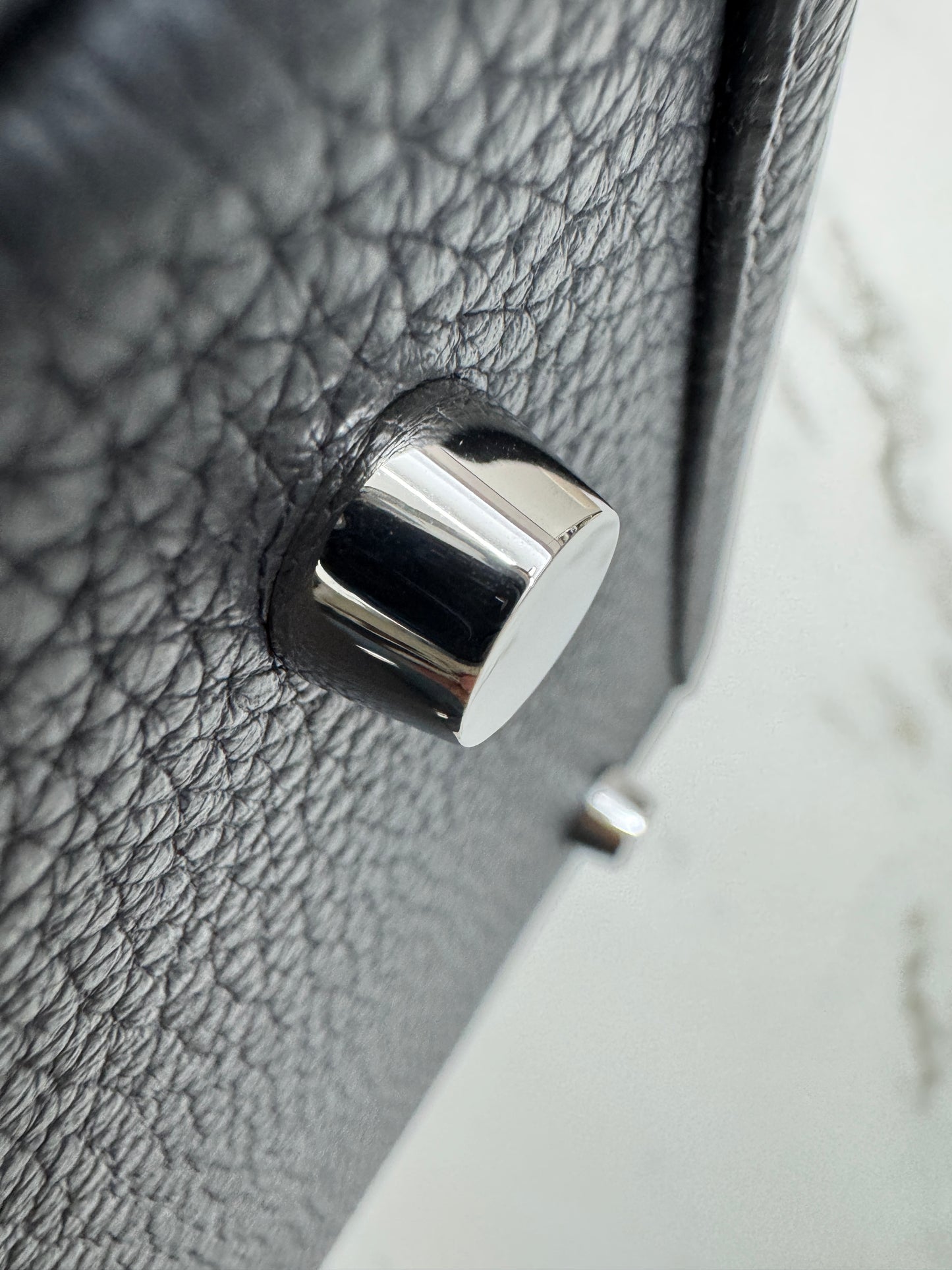 HERMES Lindy 26 石板灰銀扣 85 Ardoise TC PHW