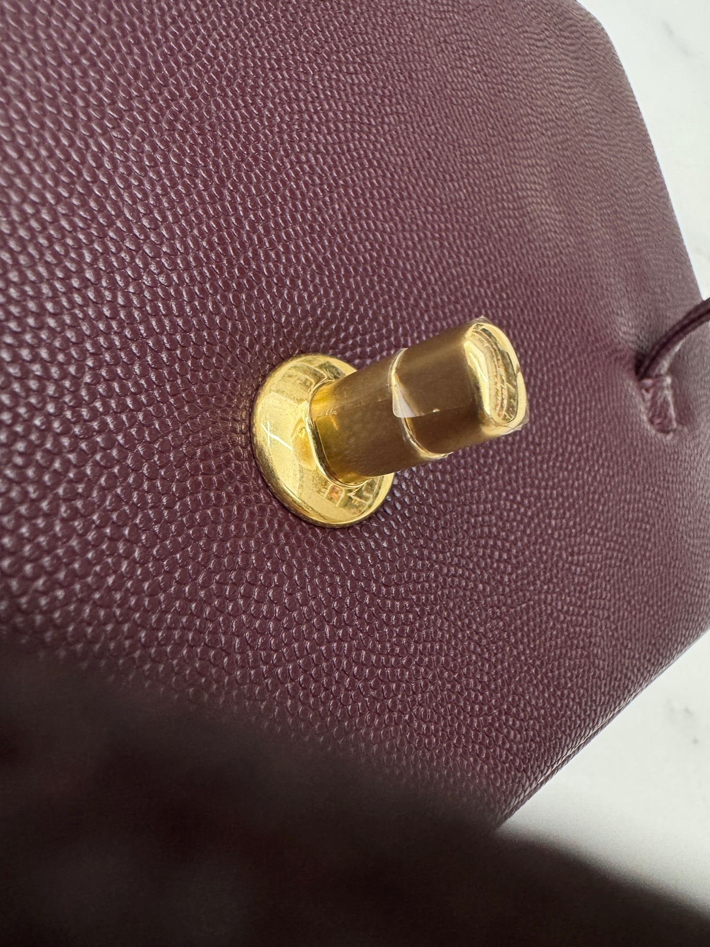 CHANEL Preppy Coco Small 酒紅色