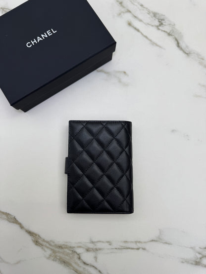 CHANEL Passport Holder 黑金牛 Black Caviar Calfskin