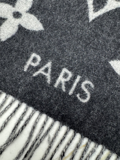 LV Reykjavik Scarf 100% Cashmere Black