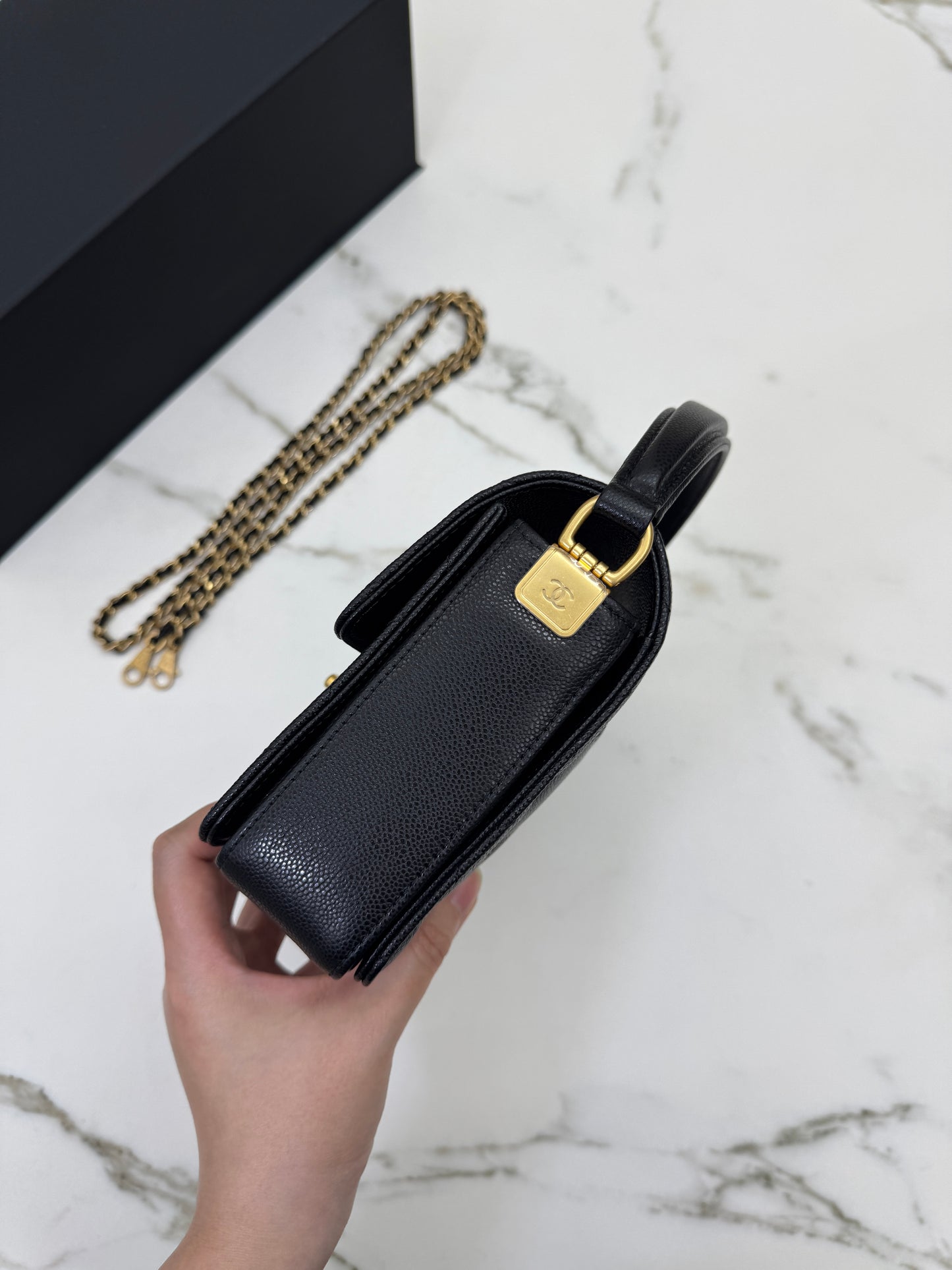 CHANEL 24K 手柄豆腐包 中號