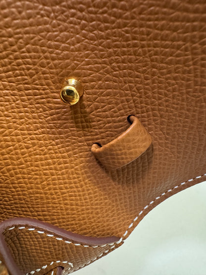 HERMES Kelly to-go 金棕色金扣 Epsom Gold GHW