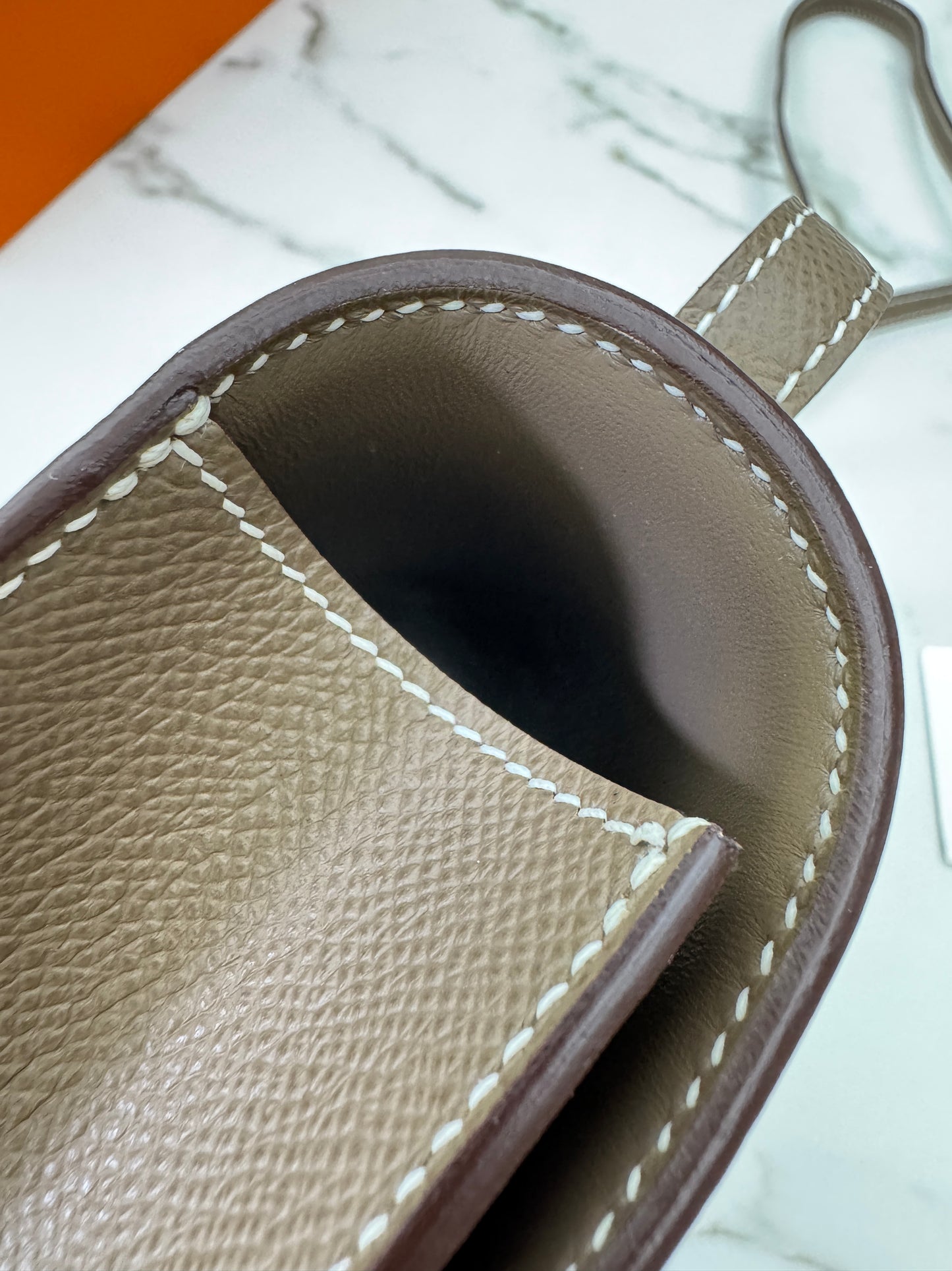 HERMES Constance Elan 大象灰銀扣 Epsom Etoupe PHW