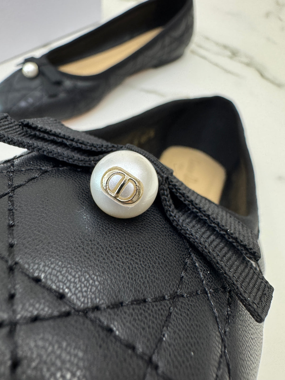 DIOR 珍珠Ballet Flat