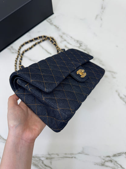 CHANEL 26P深藍牛仔 CF25 Medium