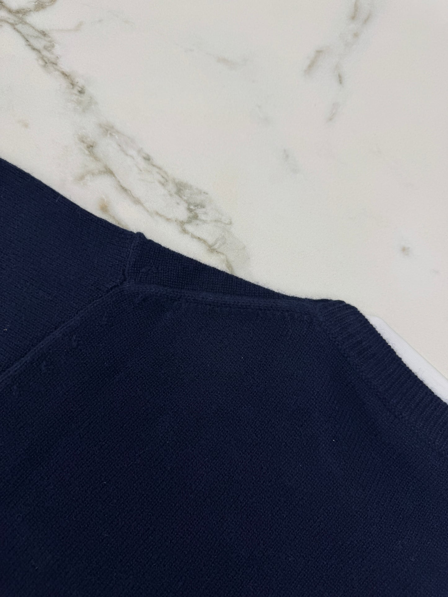 MIU MIU 假兩件羊絨針織衫