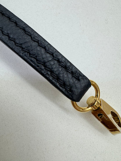 HERMES Mini Kelly II 黑金 Epsom Noir GHW