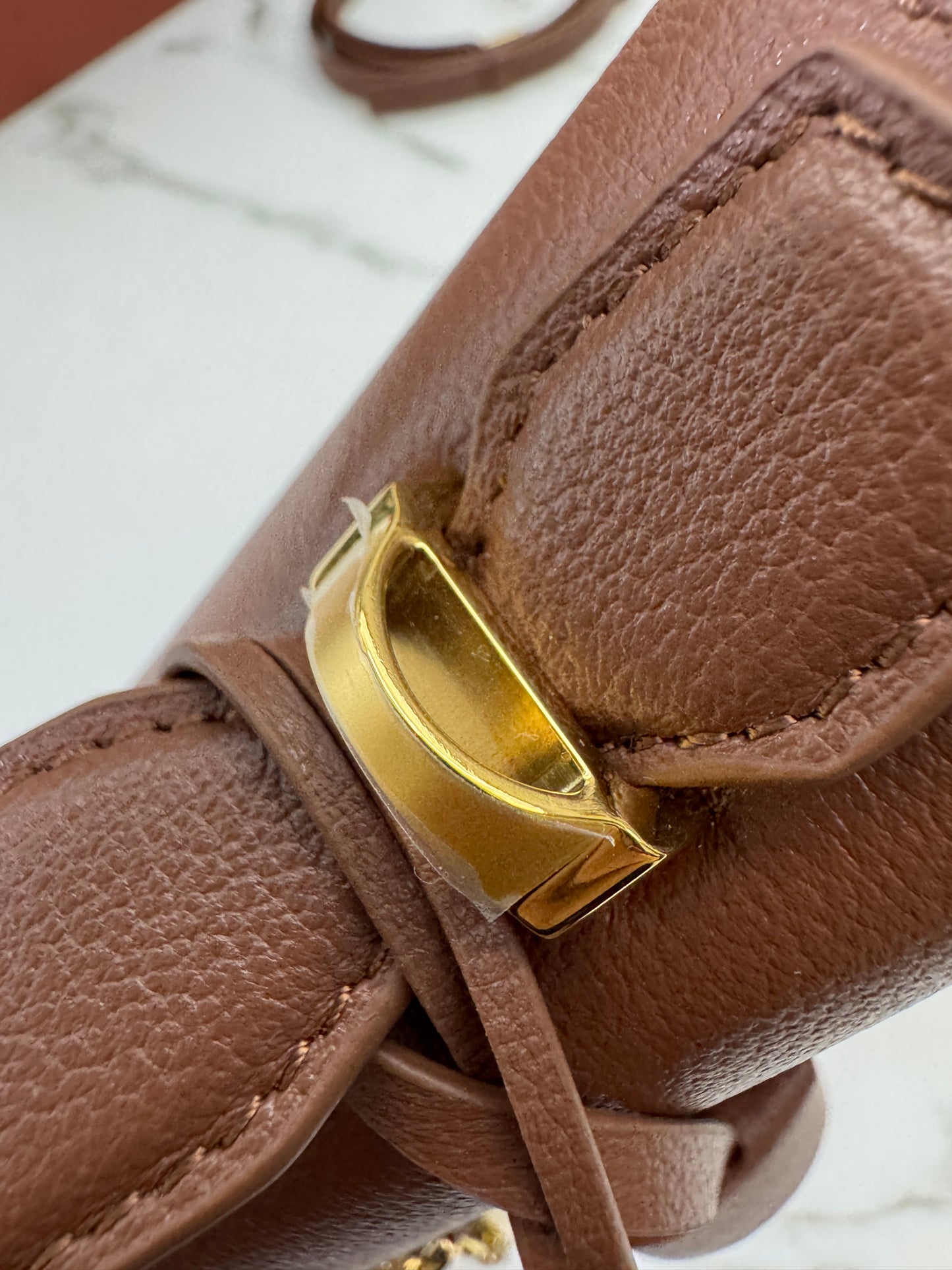 LORO PIANA Extra Bag 23 焦糖棕色